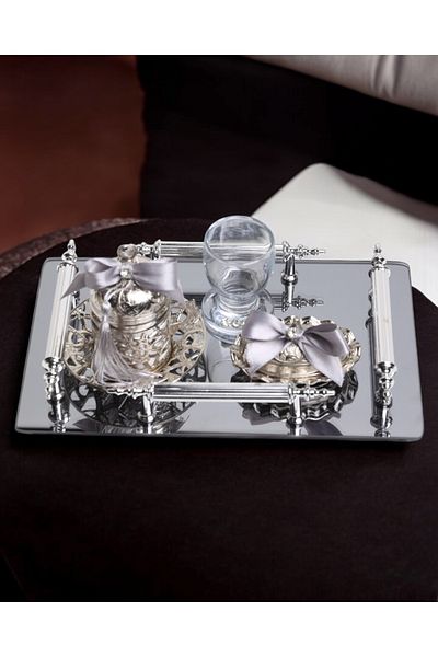 CyzHome Reverence Silver - Promise Brown Color Tray