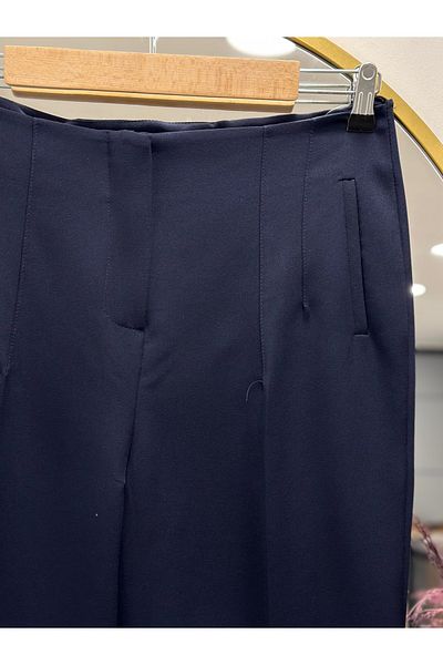 Ebrar Store Beren Hidden Pocket Trousers-Mt1508 Navy Blue