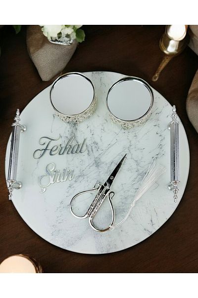 CyzHome Radiance Patterned Promise Engagement Tray