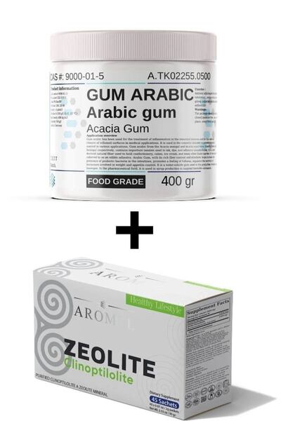 Aromel Zeolit 45 Şase | Gum Arabic 400 gr | Mha Tma Zeolit, Gum Arabik Set