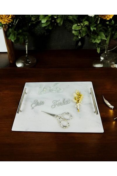 CyzHome Grace White Engagement Tray