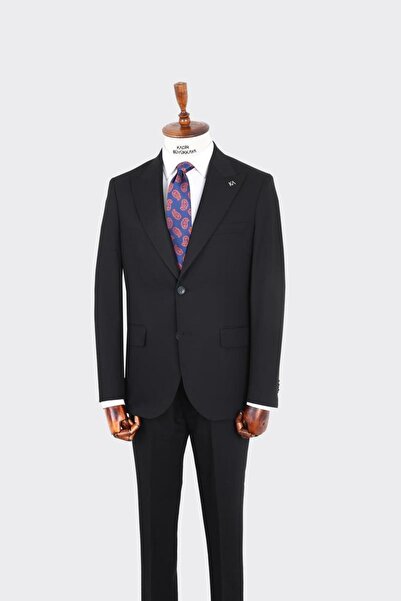 Kadir Büyükkaya İki Düğmeli Kırlangıç Yaka Erkek Takım Elbise-KAX1395S