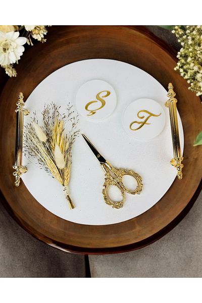 CyzHome Commitment Polyester Promise Engagement Tray