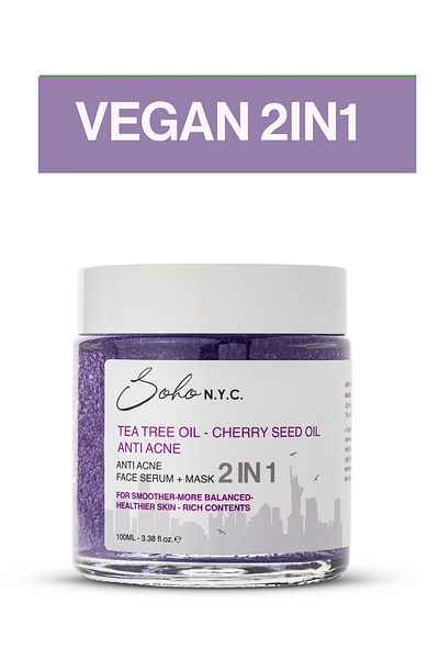 Soho N.Y.C. Vegan Anti Acne - Sebum Balancing Leave-in Mask Effective Serum 100 ml