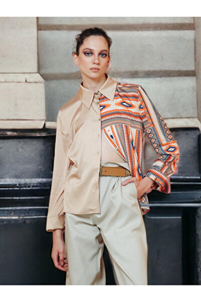 A MARILLA'S İSTANBUL İpek Dokuma Saten Morning In Kuwait Gömlek