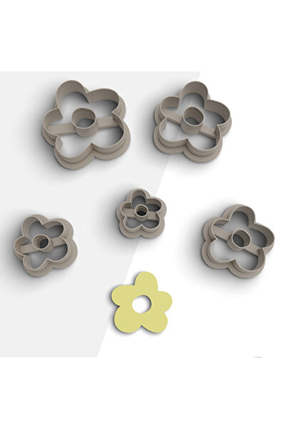 brocutters قالب قطع من طين البوليمر العضوي على شكل زهرة، قالب أقراط، قالب مجو...