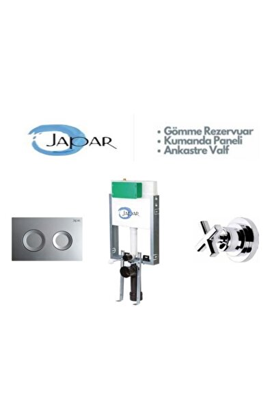 JAPAR Adnoss Gömme Rezervuar(510198) Kumanda Paneli(500148) Ankastre Valf(570...