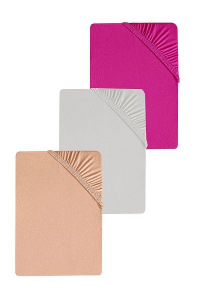 COTENCONCEPT 3 قطع ملاءة مفردة من القطن الممشط مقاس 120 × 200 × 30 سم