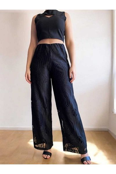 BEBE PLUS Scallop Processing Pants