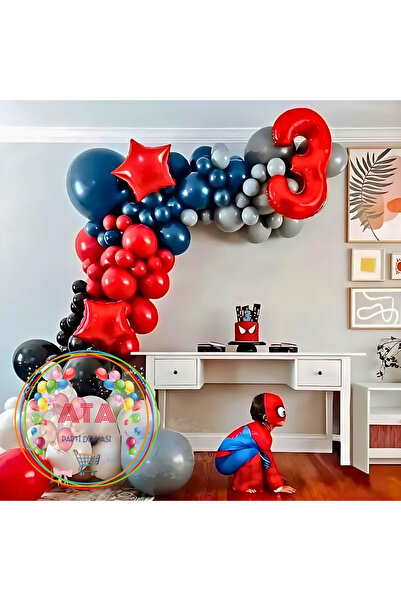 Ata Parti Dünyası Birthday Concept - 60's Black, Red, White and Midnight Blue...