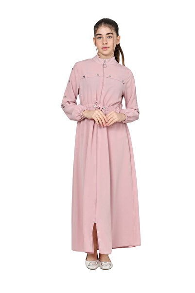 Asortix Довга кришталева сукня з крепового хіджабу Abaya для дівчинки