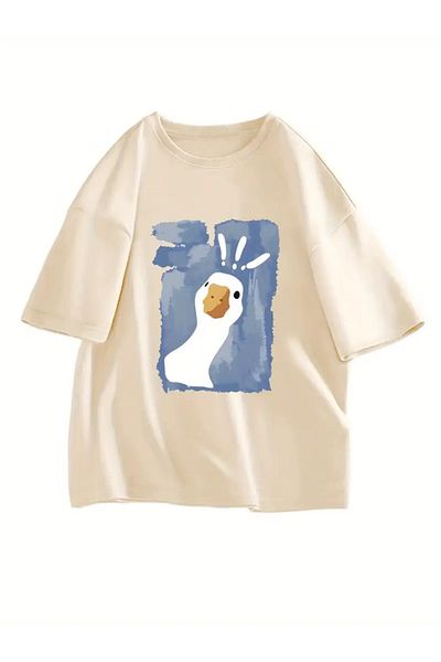 Touz Moda Μπλουζάκι με στάμπα Curious Duck