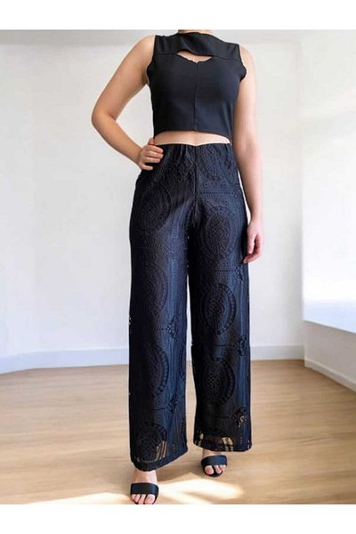 BEBE PLUS Scallop Processing Pants