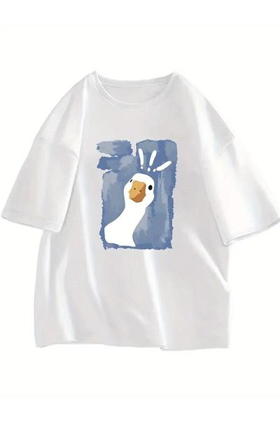 Touz Moda Tricou cu imprimeu Curious Duck