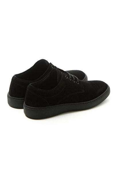 Frau Men's Sneaker (Casual) 19A4 Waxy Laced Shoes Nero