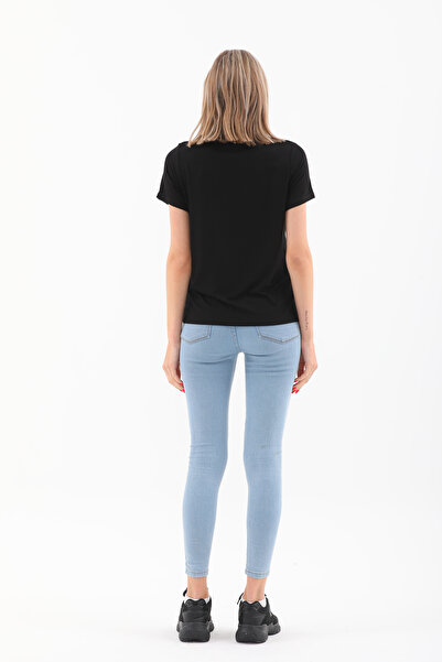 penyebizden Viscose Flowing T-Shirt-Black