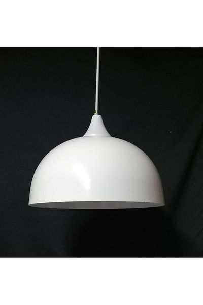 TEKAY AYDINLATMA White Metal Chandelier Diameter 28 cm