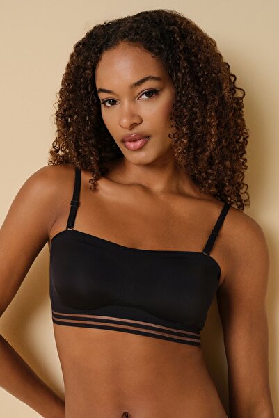 m mlinda Лазерно изрязан безшевен сутиен без презрамки - с подвижни подложки,...