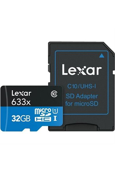 Lexar 32Gb 2-Pack 633X 100Mb/S Microsdhc Memory Card