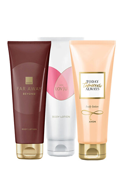 AVON Far Away Beyond Lov U ve Tomorrow Vücut Losyonu Paketi