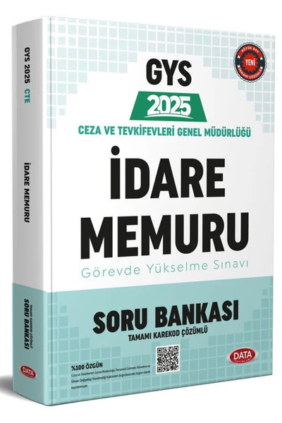 Data Yayınları Ceza ve Tevkifevleri İdare Memuru GYS Soru Bankası - Karekod Ç...