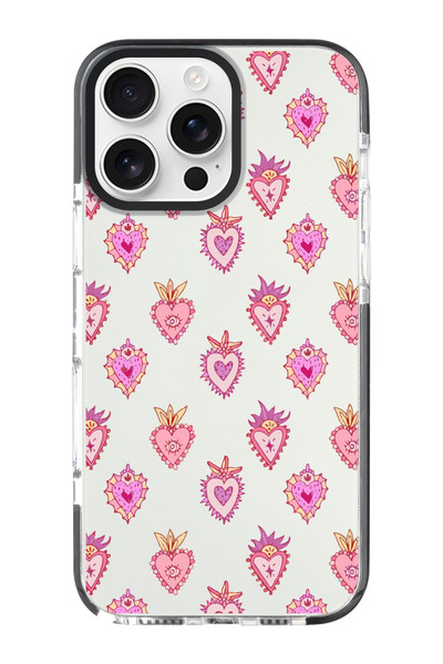 shoptocase Impacts Phone Case for iPhone 16 Pro Max Heart Lovely Pattern