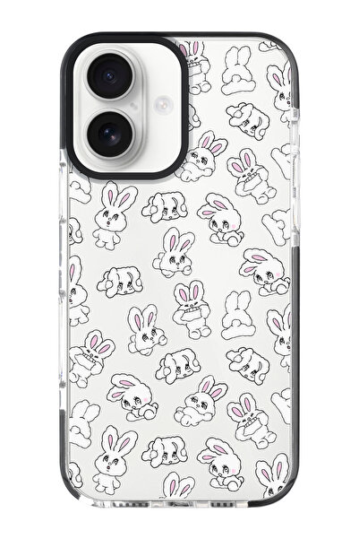 shoptocase iPhone 16 Plus Impacts Phone Case with Rabbits Pattern