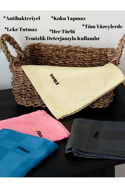 Halımax Fibez Set of 4 Microfiber Cloths That Can Be Used on All Surfaces 40X60Cm