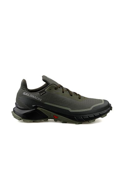 Salomon Alphacross 5 Gore-Tex Waterproof Outdoor Running and Trekking Shoes - Khaki
