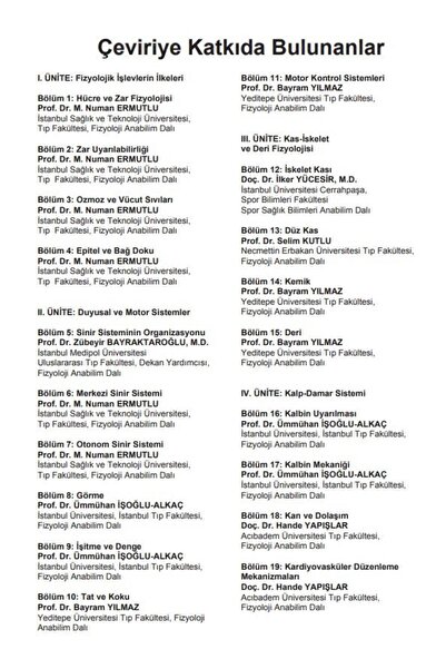 Nobel Tıp Kitabevleri Lippincott Fizyoloji 2.Baskı