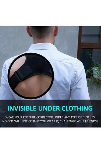 Akselife Women Men Upright Durus Corset Anti-Humpback Corset Shoulder Waist Back Corset