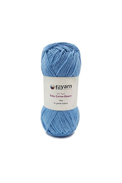 Filyarn 100 γραμμάρια Oeko-tex Certified Cotton Yarn για μωρό και γιλέκο - Σχέδιο πλεξίματος χειρός