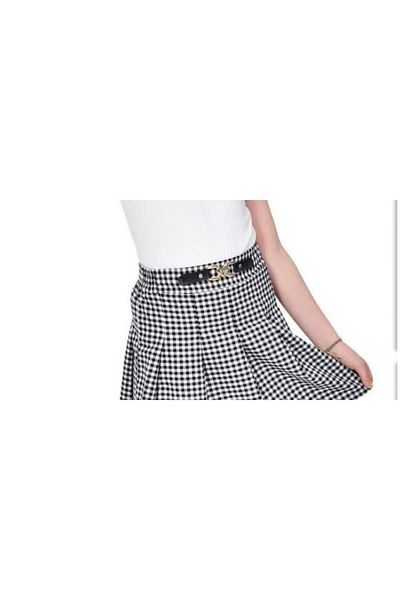 xjoy kids XJOY 155-01-25 - Fusta fetita pentru 4-13 ani, cu detalii jacquard si centura