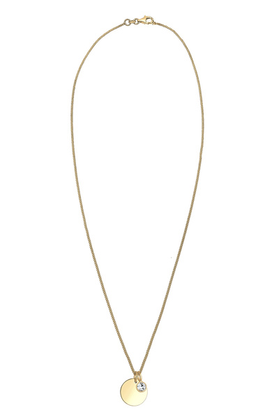 ELLI Náhrdelník s krystaly pro narození v dubnu, stříbro 925, pozlacené