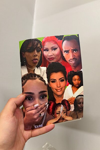 Namgo Nurdisina Kolaj Cardi B Nicki Minaj A5 Çizgisiz Defter (50 Sayfa)
