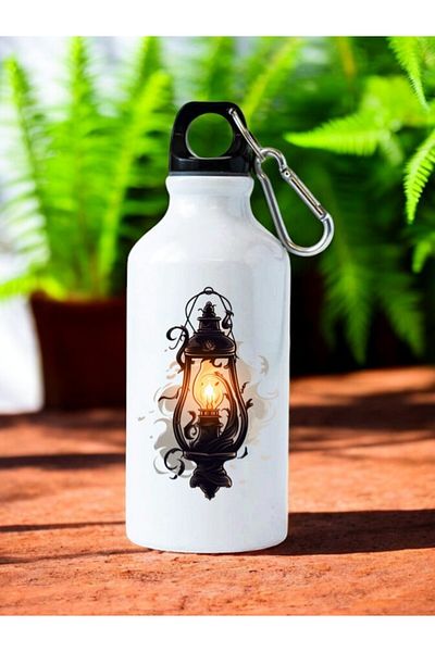 lili hediyelik Gas Lamp Printed Water Bottle