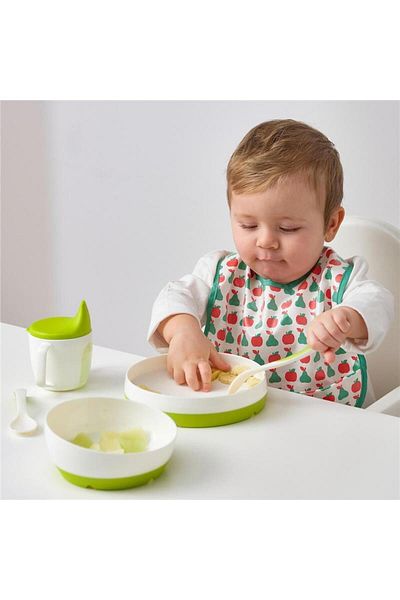 IKEA Yellow-Green Matvra Baby Bib - 2 Pieces40426925