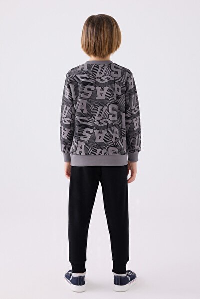 U.S. Polo Assn. 4-15 Yaş Lisanslı Us Polo ASSN Erkek Çocuk Takım -Füme-Füme