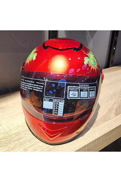 Free-M SY118 KAPALI KIRMIZI ÇOCUK KASK