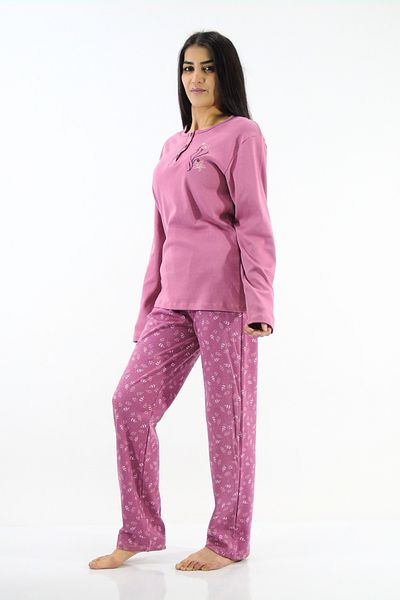 mefa Set pijamale interlock cu modele florale