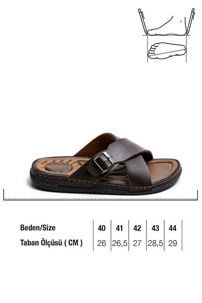 GEZER 11653 Orthopedic Comfortable Sole Cross Summer Men's Slippers