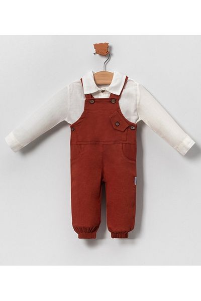 Ufuk Çizgisi 9-24 Months Men's Jumpsuit and Shirt Set - Ovd