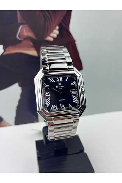 Hislon Classic Steel Men's Wristwatch 3 Atm Waterproof