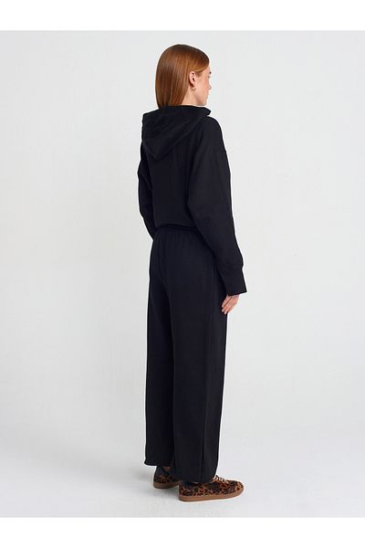 Dilvin 70458 Basic Jogger Pants-Black
