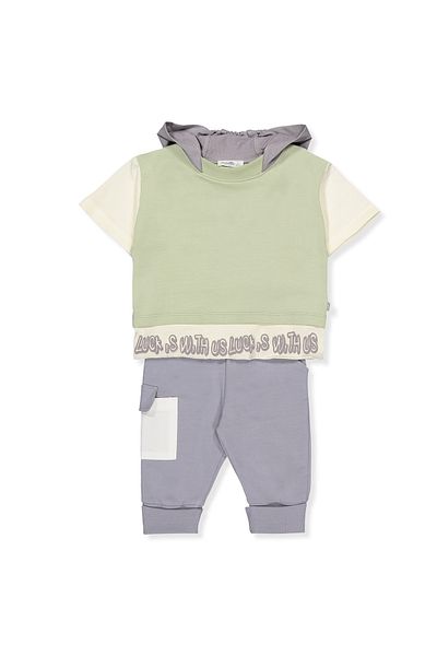 Bebetto Hooded Two Thread Sweat Set - Lucky Boy K4695