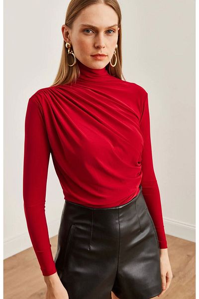 Nisa Bluză Sandy cu detaliu Half Fisherman Drape
