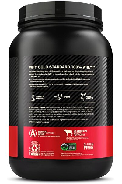 Optimum Nutrition Gold Standard 100% Whey Protein, Delicious Strawberry, 2 LB