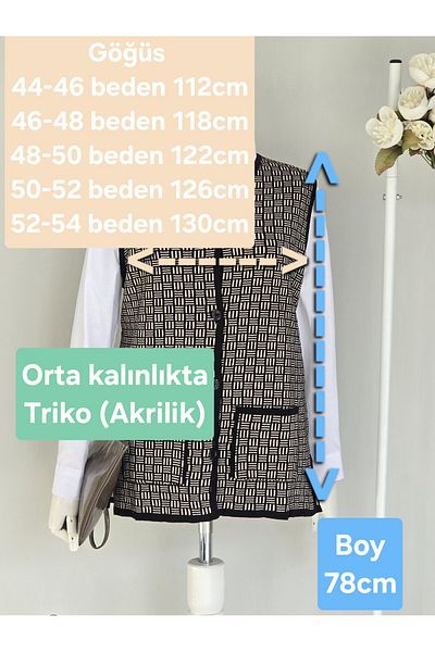 ENDAMIM Large Size Patterned Sleeveless Mother's Vest