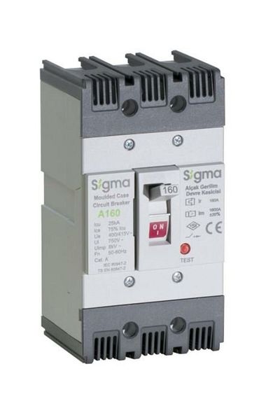 Sigma A160 160 a 25 Ka 3-Pole Fixed Type Ag Circuit Breaker 3A 160160