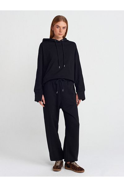 Dilvin 70458 Basic Jogger Pants-Black
